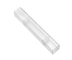 KONTONTY 1pezzi Astuccio per Penna Microblading Sopracciglia Contenitore Trasparente in Doppia Fibbia per Mantenere la Penna Pulita e Protetta