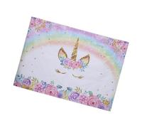 KONTONTY 1pezzi Unicorn Photography Background Cloth for Children's Birthday Parties Cartoon Design for Memorable Photos