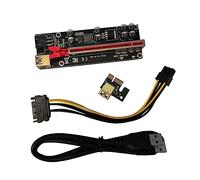 KONTONTY 1set Adattatore Pci-e Riser Usb Estensione Video Compatibile Mining e Criptovalute Facile Installazione e Indicatori Led Plus