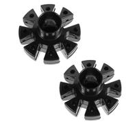 KONTONTY 2 Pezzi ABS Piastra Superiore per Ombrellone Nero Size 1 | Struttura Filettata, Bocca Piccola, per Balcone e Uso Esterno, Integrazione Modelli Diffusi