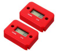 KONTONTY 2 Pezzi Contatore Ore Moto Digitale Sensore Hall, Display LCD | Alimentazione Indipendente, Lettura Chiara al Sole, Plastica, per Allenamento e Viaggi Lunghi
