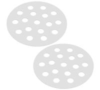 KONTONTY 2 Pezzi Graticola per Barbecue a Carbone Rotonda in Ferro, Argento | Flusso D’aria Migliorato, Installazione Semplice e Pulizia Rapida, per Griglie Kettle e Campeggio