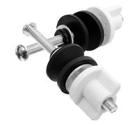 KONTONTY 2 Pezzi Kit per Cerniere Sedile Wc in Acciaio Inox Bulloni Antiscivolo con Sgancio Rapido Fissaggi per Coperchio Bagno Accessori Montaggio Resistente e Stabile