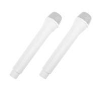 KONTONTY 2 Pezzi Microfono Per Microfono Finto Giocattolo Per Costume Prop Microfoni Prop Per Giornalista Mini Finto Bianco Sfuso