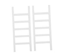 KONTONTY 2 Pezzi Miniature Wooden Ladders Accessori Unici per Casa delle Decorazione per Micro Zen e Cake Toppers Design Sicuro e Naturale