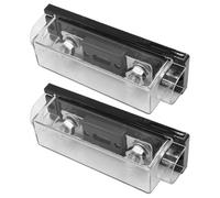 KONTONTY 2 Pezzi Portafusibili a 150a in ABS e Lega di Zinco per Auto | Struttura Compatta, Sostituzione Rapida, Metallici a Freddo, per Quadro Strumenti e Supporto Elettrico