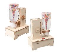 KONTONTY 2 Pezzi Scientifico Tornado Stem per Kit Te per Esperimenti Sul Vento Simulatori di Tromba d Aria Educativi in Legno e Plastica Gioco Interattivo per Apprendimento Scientifico e