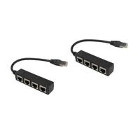 KONTONTY 2 Pezzi Splitter Per Cavi Di Rete A 4 Slot Adattatore Splitter Per Distributori Di Cavi Per Casa E Ufficio