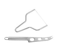 KONTONTY 2 Pezzi Tagliapane in Acciaio con Ergonomico Affetta Formaggi Duri e Utensili Resistenti e Facili da per Uso e Professionale