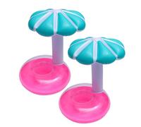 KONTONTY 2 Portabibite Gonfiabile Galleggiante per Piscina Set Gonfiatore Incluso per Feste e Giochi Estivi Stabilità Garantita per Bevande Materiale Resistente e Facile da Usare