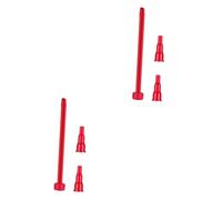 KONTONTY 2 Set Adattatorper Bombola Gas con Ugelli per Torcia Compatibile con Bombole Gas per Saldatura E Esterno Design Resistente E Facile da Usare 3 Pezzi*2