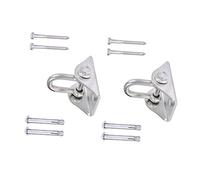 KONTONTY 2 Set Gancio in Acciaio Inossidabile Sospeso Ganci per Appendere All'aperto Hammock Appener Ganci per Altalena Ganci per Amaca Argento