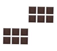 KONTONTY 2 Set Tappetino Per Mobili Lanciatore Piedini Per Mobili Gambe Per Rotelle Per Mobili Rotelle Per Tazze Quadrate Plastica Coffee Riutilizzabile 10 Pezzi * 2