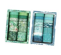 KONTONTY 24 Nastro Adesivo Decorativo Washi Tape per Scrapbooking e Fai da Te Design Motivi Vari Facile da Rimuovere Senza Residui per Diario e Decorazioni