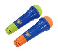 KONTONTY 2pezzi Microfono Giocattolo Per Bambino Bambina Accessori Simulati Giocattoli Educativi Leggeri e Maneggevoli Per Cantare o Parlare Per Feste e Giochi Di Immaginazione