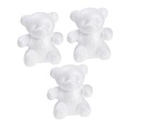 KONTONTY 3 Pezzi Orso Bolla Modellazione Orsi Arrangiare Orso Gigante Giocattolo Dell'orso Farcito Impostore Potere Orso di Peluche A Forma di Disposizione Fabbricazione Rosa Schiuma Bianca
