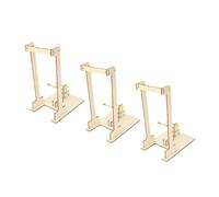 KONTONTY 3 Set Giocattoli a mano Kit per l'apprendimento delle scienze strumento didattico giocattolo di legno