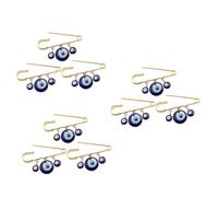 KONTONTY 3 Set Spilla Turca Occhio Con Ciondolo Da Accessorio Decorativo Per Abbigliamento E Borse Per Donne E Speciali 3 Pezzi*3