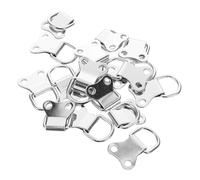 KONTONTY 30 Pezzi Ganci per Cornici Doppio Foro in Metallo Argento, Bull Head, Compatibilità Versatile e Installazione Facile per Appendere Quadri a Casa o Galleria