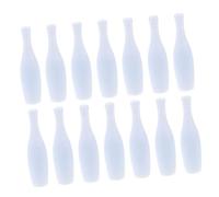 KONTONTY 30 Pezzi mini bowling accessorio per il gioco del bowling puntello per da bowling kit mini da bowling piccolo favore di una festa di bowling plastica bianca
