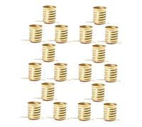 KONTONTY 30pezzi Portalampada LED in Rame Base Lampada per Lampadine Miniatura Vite per Illuminazione Casalinga e Commerciale