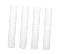 KONTONTY 4 filtri doccia, filtro per doccia, filtro per acqua dura, filtro per addolcitore dell'acqua, filtro dell'acqua sostituibile, filtro per testina doccia, in cotone, bianco