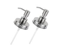 KONTONTY 4 Pezzi Dispenser per Acciaio Inossidabile da Tappi per Mason Jar Erogatori per Lozione e Accessori per Cucina e Bagno Colore