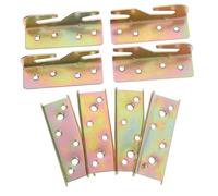 KONTONTY 4 Pezzi staffa hardware del letto staffe della sponda del letto agganciare le sponde del letto staffa testiera staffe giroletto per testiera ferro da stiro Golden
