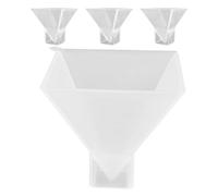 KONTONTY 4 Pezzi Stampo Piramidale in Silicone per Resina, Trasparente, 2 | Alta Trasparenza, Interno Liscio Antiaderente, per Conservare Fiori, Piccoli Tesori e Segnalibri