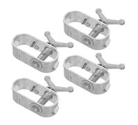 KONTONTY 4 Pezzi Tenditore per Filo D’Acciaio 4 Pezzi Cricchetto Mini in Metallo, Regolatore di Tensione per Coperture Piscina fuori Terra, Utensile Manuale per Serraggio Cavi e Recinzioni