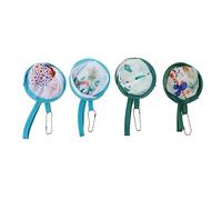 KONTONTY 4 Pezzi Ventagli Pieghevoli Rotondi con Adorabili Ventaglio Portatile per Danza Festa e Decorazioni Facile da Trasportare Rumore