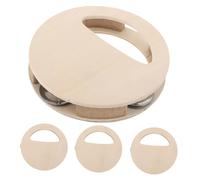KONTONTY 4pezzi in Legno Per Ragazzo - in Legno Grezzo Musicale Da Te Strumento Percussione Shaker Per Ragazzo Per Sviluppo Sensoriale