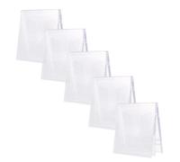 KONTONTY 5 pezzi Custodie CD Scomparto Trasparenti Custodia Standard in Plastica Resistente per CD Dvd Organizer con Supporto per Dischi Protezione Antigraffio e Personalizzabile