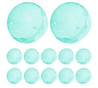 KONTONTY 50 Pezzi Conchiglie Naturali con Doppi Dischi Piani Rotondi Resistenti per Creazioni Artigianali Gioielli Acchiappasogni e Decorazioni