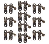 KONTONTY 50 Pezzi meccanismo di bloccaggio per il torace Gancio del battitore del bagagliaio blocco retrò Light Brown