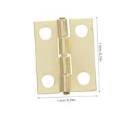 KONTONTY 50 Pezzi Mini Cerniere in Ferro con per Scatole Piccole Portagioie e Mobili in Miniatura Kit Hardware Retrò per da Te e Riparazioni