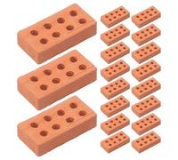 KONTONTY 50 pezzi Mini Mattoni per Modellini da Costruzione Blocchi Impilabili in Miniatura per Casa delle Bambole e Diorama Materiale DIY per Micro Paesaggi e Architettura in Miniatura