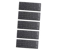 KONTONTY 5fogli Keyboard Stickers Per Laptop e Computer Adesivi Per Tastiera Facili Applicare e Rimuovere Resistenti e All Ottimi Per Apprendere Nuove Lingue