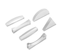 KONTONTY 6 Pezzi Lenti Ottiche Convesse E Concave in Acrilico Trasparente Kit Di Lenti Per Fisica Strumenti Per Esperimenti Scientifici Nelle Scuole Medie