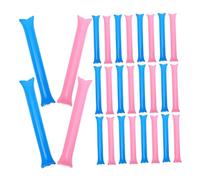 KONTONTY 60 Pezzi Bastoncini Gonfiabili Cheerleading Rumorosi Bastoni Thunder Sticks per Sport Supporto Squadra Alta Visibilità per Partite di Basket e Eventi Scolastici Blu Rosa