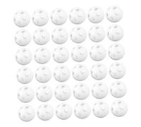 KONTONTY 60 Pezzi Palline Sonaglio in Plastica Bianche per Giocattoli Ragazzo Inserti Leggeri e Resistenti per Sonagli da Te Campanelli Sensoriali Morbidi per Riparazione Peluche