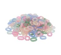 KONTONTY 600 Pezzi Di Cinturino Per Collegamento Colorato Connettore Staccabile Aperto Per Jeans Connettori Assortiti In Acrilico - Borsa Orecchini Ovali Caramelle