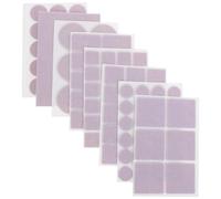 KONTONTY 8 Fogli 8 Feltrini Protettivi per Gambe di Sedie e Tavoli in Feltro Grigio, Cuscinetti Silenziosi Adesivi per Pavimenti, Protezioni Anti-graffio per Mobili da Cucina e Sala da