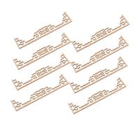 KONTONTY 8 Miniature Dollhouse Screen Doors Wooden Japanese Divider Panels Unfinished Craft Model For Diy Chinese Architecture