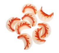 KONTONTY 8 Modelli Finti Ravioli Cinesi in PVC Decorazioni Realistiche per Colazioni Simulazione Pan-fritto Accessori Versatili per Casa Negozio e Fotografia