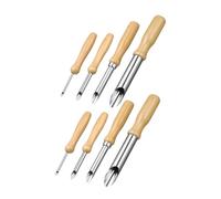 KONTONTY 8 Pezzi Strumenti Argilla Ceramica Taglierine Circolari con in Legno Ergonomico Utensili Modellazione e Scultura per Ceramica Acciaio Inossidabile Resistente in Laboratori e Casa