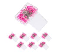 KONTONTY 800 Pezzi Spilli da Cucito con Testa Perlata Spille Lunghe per Tessuti Accessori Dressmaker per Gioielli Ricamo Trapuntatura e Posizionamento Preciso