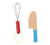 KONTONTY Accessori Cucina Per Bambini Giocattolo in Legno Frusta Creativo E Sicuro Per Giocare E Apprendere