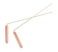 KONTONTY Bacchette Da Rabdomante in Ottone 2 Pezzi Per Caccia Ai Fantasmi e Interpretazione Dell'acqua, Strumenti Portatili Multifunzionali Per Posizionamento e Ricerca Oro Ad Alta Precisione