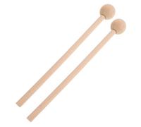 KONTONTY Bacchette per Percussioni in Legno per Ragazzo Ragazza, Set 2 Pezzi Testa a Sfera da 2,5 Cm, Mallet per Xilofono e Glockenspiel, Accessori Musicali Educativi per Prima Infanzia